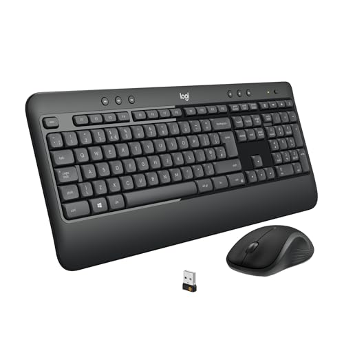 Detalle de Logitech MK540 Combo Clavier Souris sans Fil pour Windows — Confort et productivité