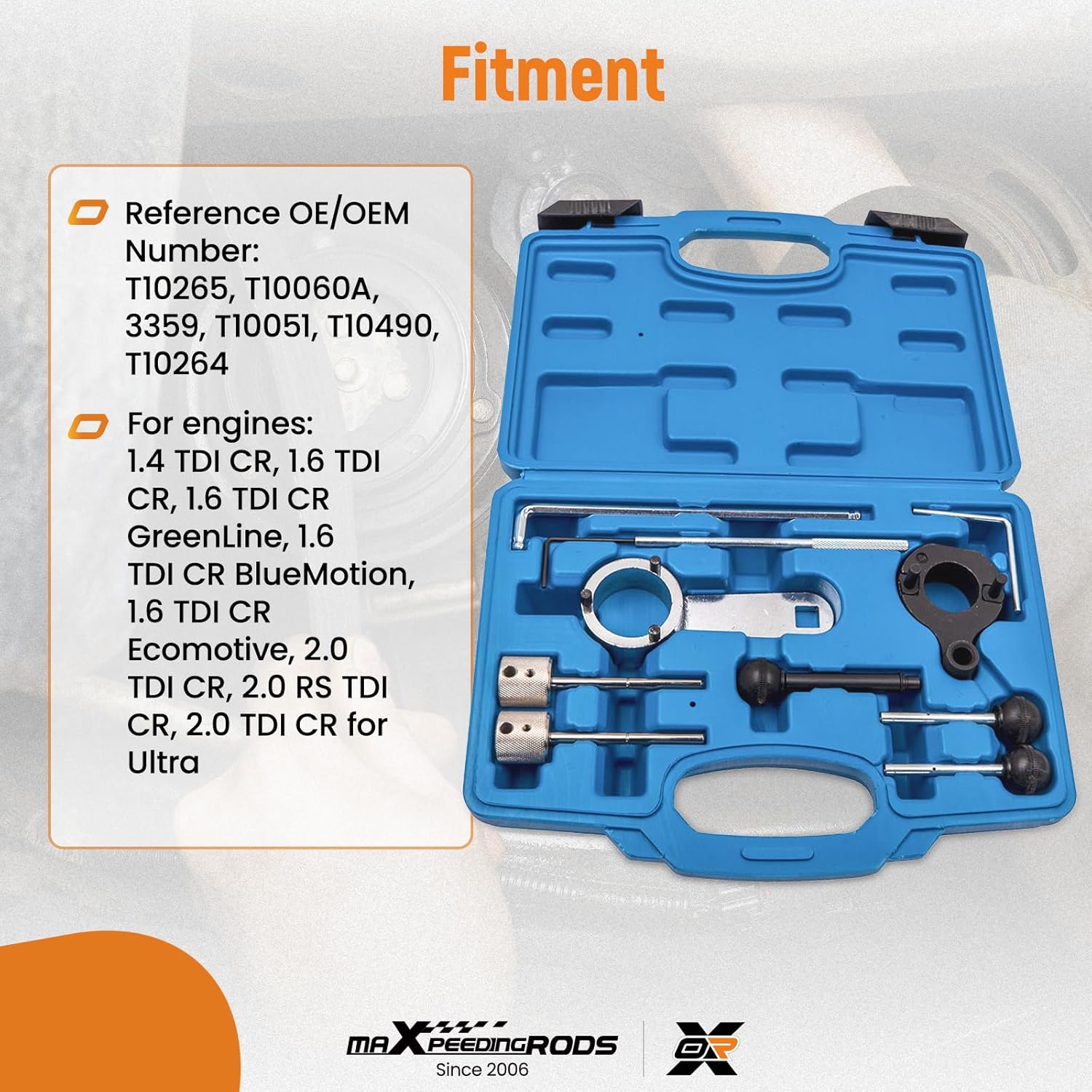 Thumbnail 2 de maXpeedingrods Motor-Einstellwerkzeug für Nockenwelle – für VW/Audi 1.4/1.6/2.0 TDI CR (T10490 u. a.)