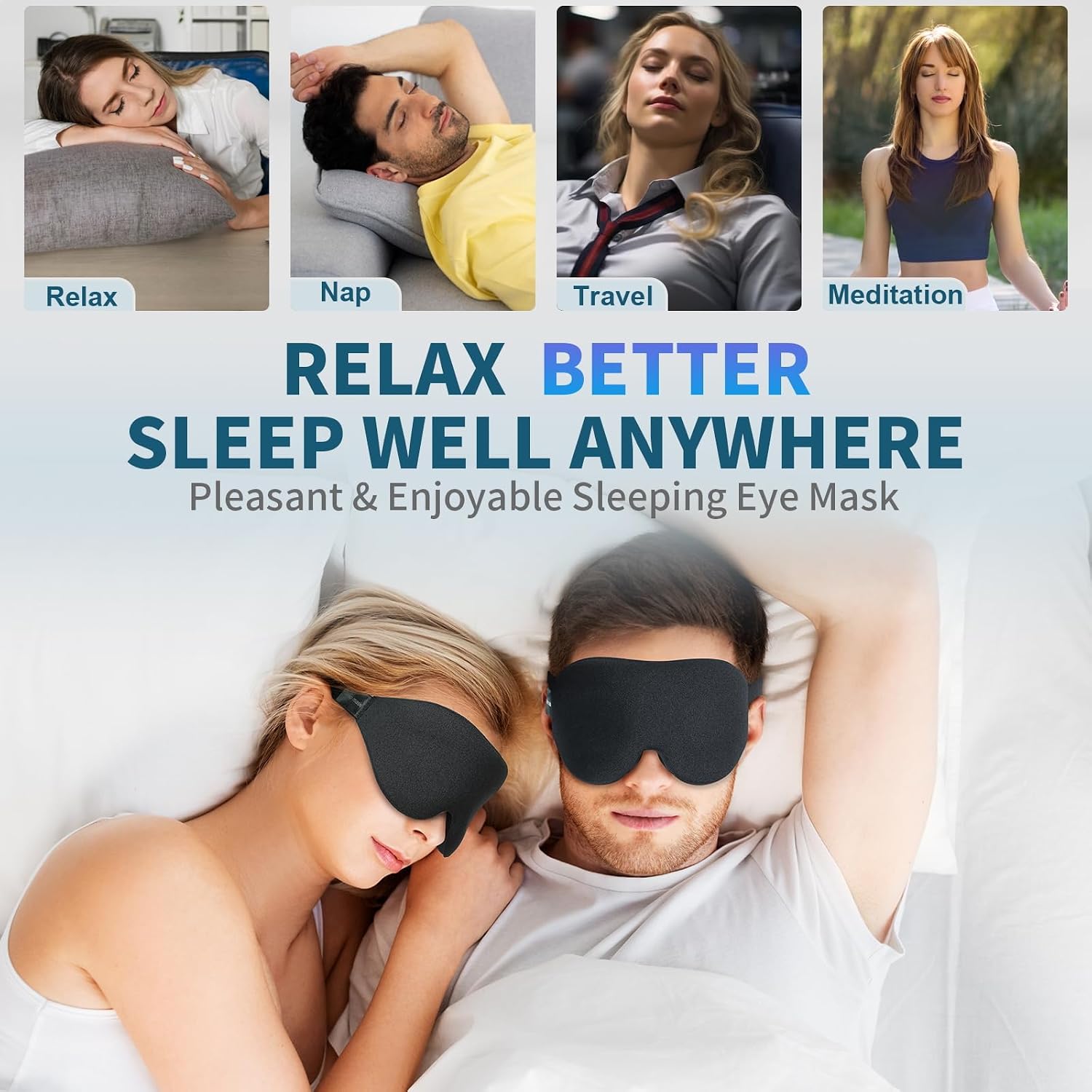 Thumbnail 6 de ZGGCD Sleep Mask, 3D Contoured