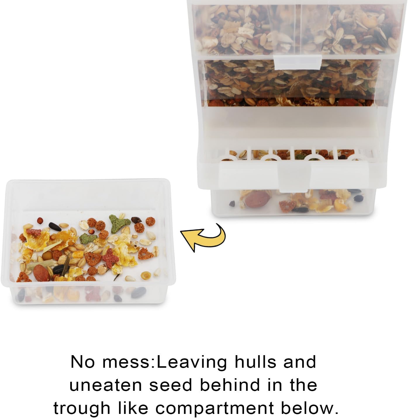 Thumbnail 2 de Hypeety Automatic Bird Feeder (No Mess) for Budgerigar, Canary, Cockatiel & Finch