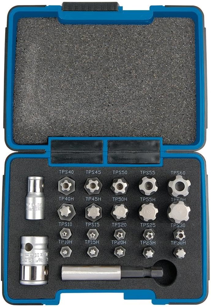 Detalle 1 de Draper Expert 23241 – Set 23 punte TX a stella 1/4"/3/8