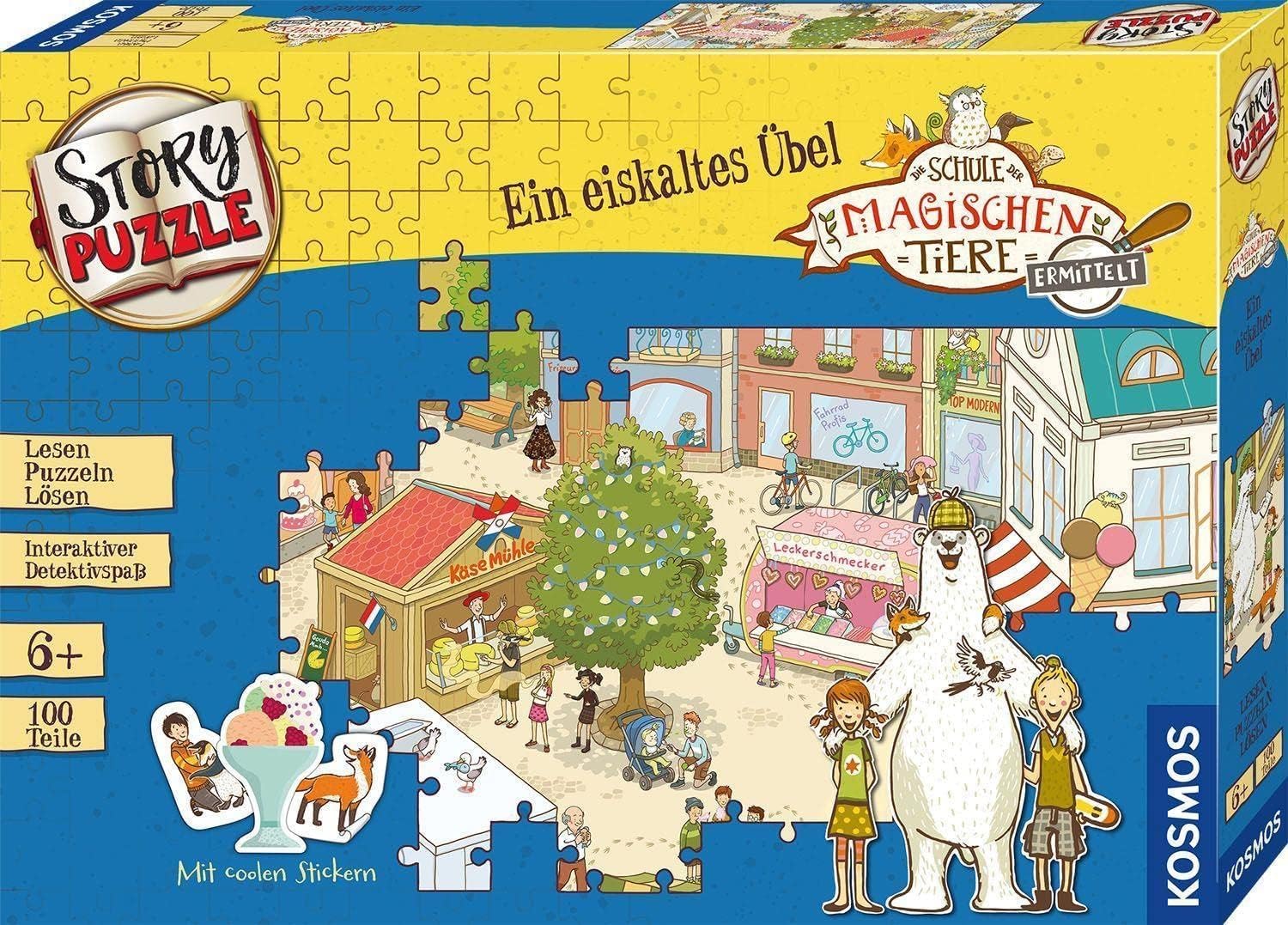 Detalle de Kosmos 682569 Story Puzzle Die Schule der magischen Tiere – EIN eiskaltes Übel, 100 Teile