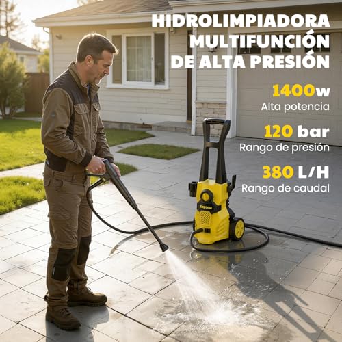 Thumbnail 1 de Hidrolimpiadora Espoma de Alta Presión 120 Bar para Hogar y Jardín