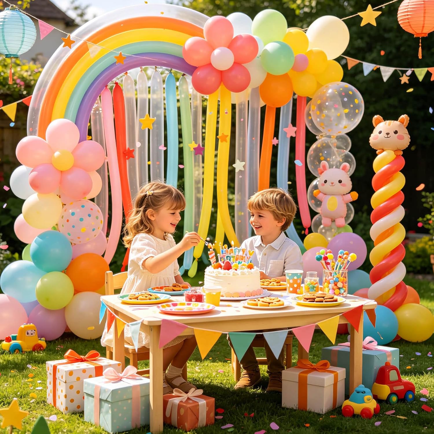 Detalle de 260 Balloons Clear Long Balloons 100 Pack – DIY Animal Twist Latex Balloons