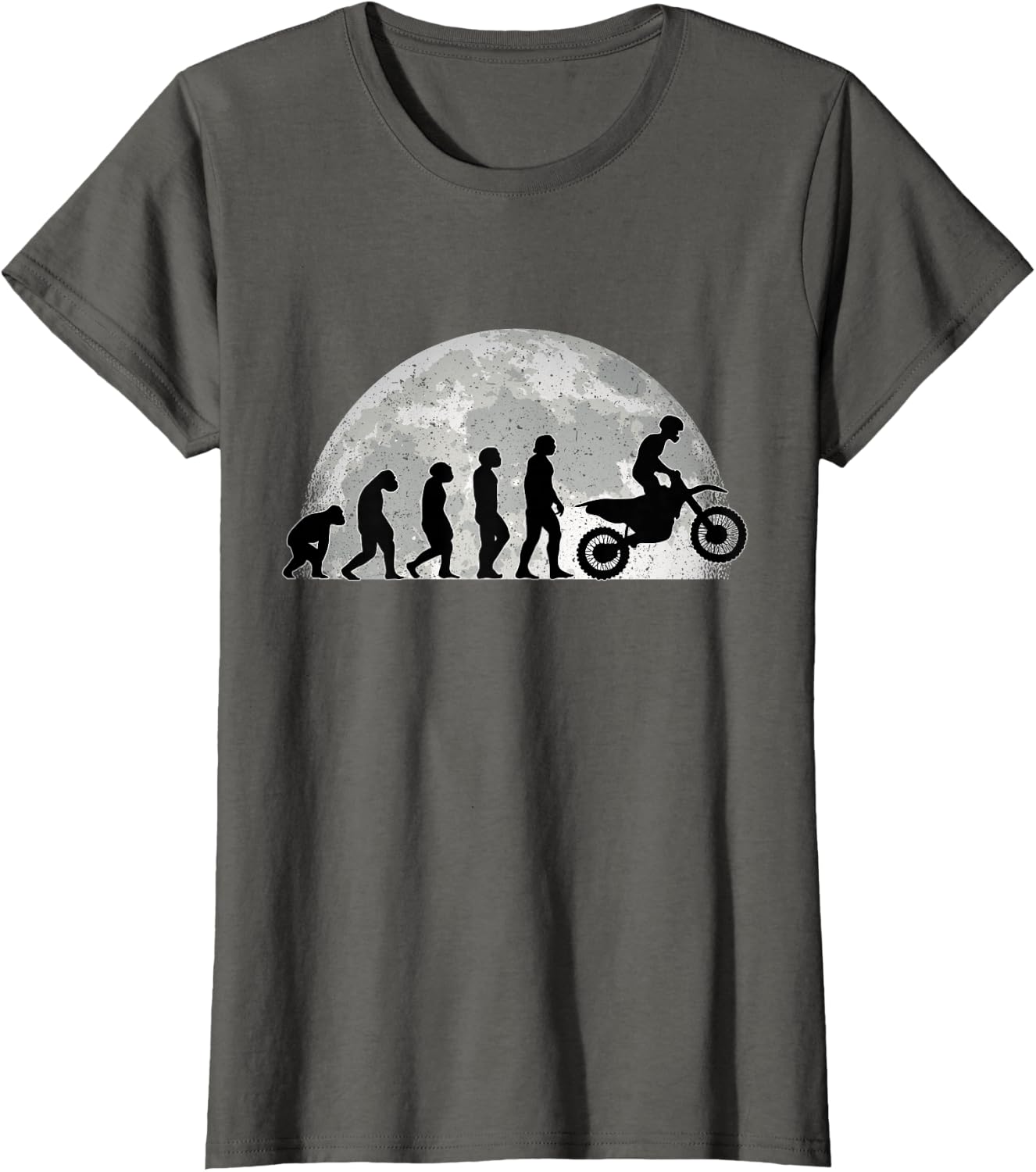 Detalle 1 de Motocross Évolution Lune Moto T‑Shirt
