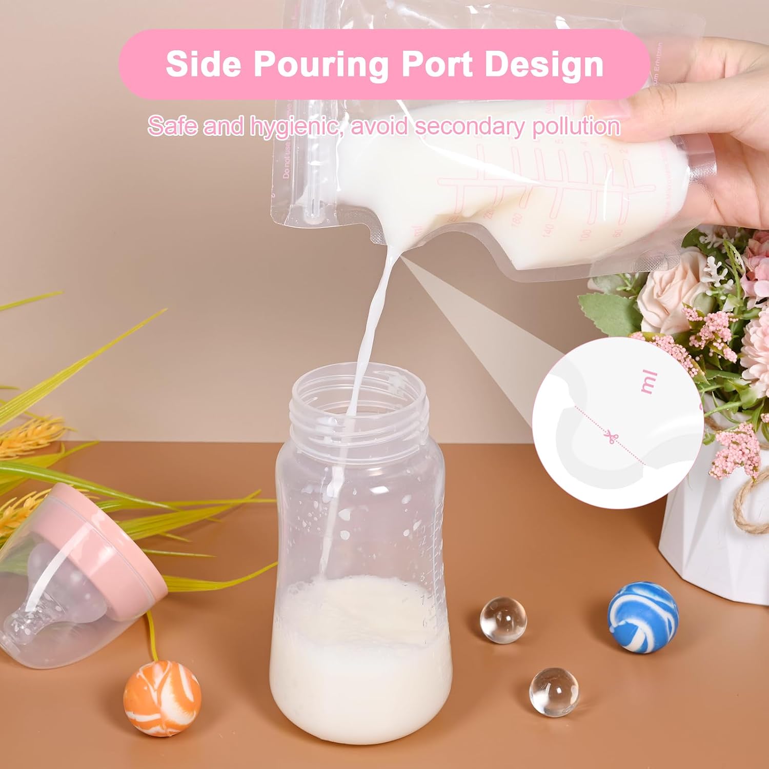 Detalle 2 de Sacchetti latte materno 250 ml 120 pezzi