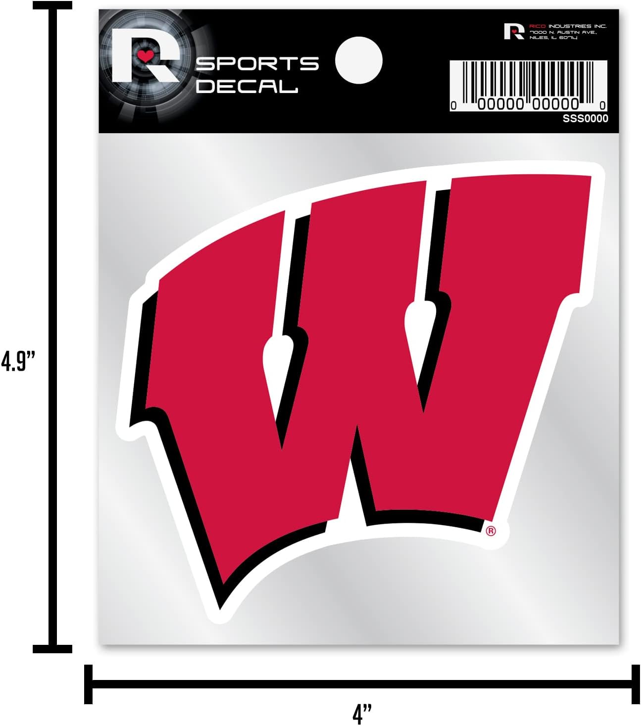 Thumbnail 6 de Rico Industries NFL Retro 4x4 Decal (unisex-adult) — team logo vinyl sticker