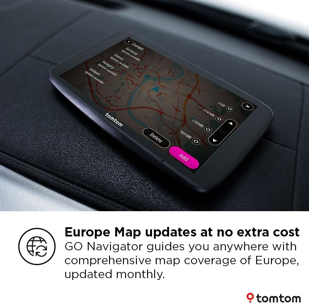 Thumbnail 3 de TomTom GO Navigator 2nd gen car sat nav with large 6-inch display, real-time traffic and Speed Camera Alerts trial