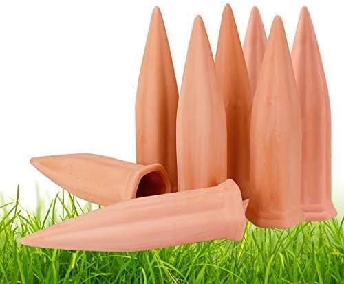 Detalle de REMIAWY SF20250705B07LD1YJRM_B07LD1YJRM_1_SaUBpQ Terracotta Watering Stakes, 8-Pack