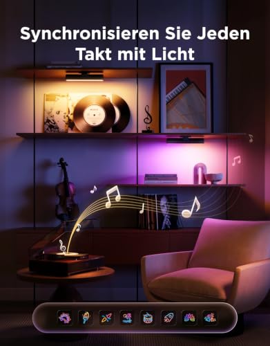 Detalle 2 de Govee LED Light Bars RGBICWW TV Hintergrundbeleuchtung für Ambiente, Gaming – 45 Zoll, mit App-Steuerung und Sprachsteuerung