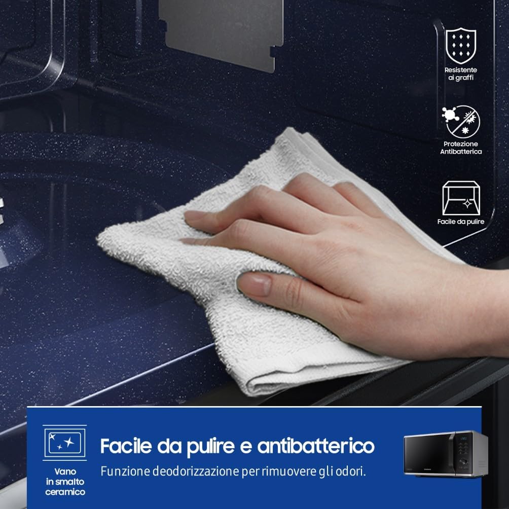 Thumbnail 6 de Samsung MG23K3515CSE1 Forno a Microonde Grill Cottura Croccante da 23 L – Silver