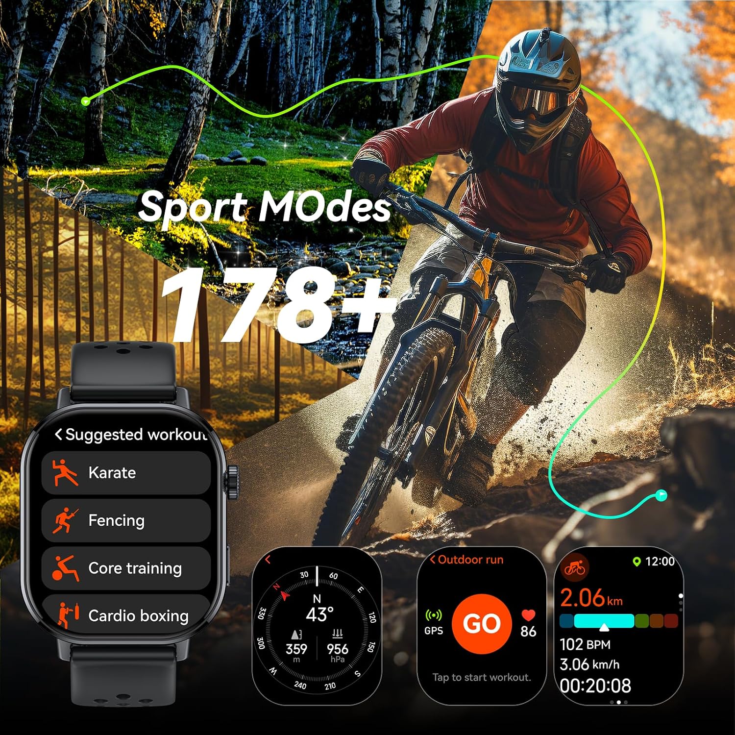 Thumbnail 4 de GPS Smart Watch 2.06" AMOLED