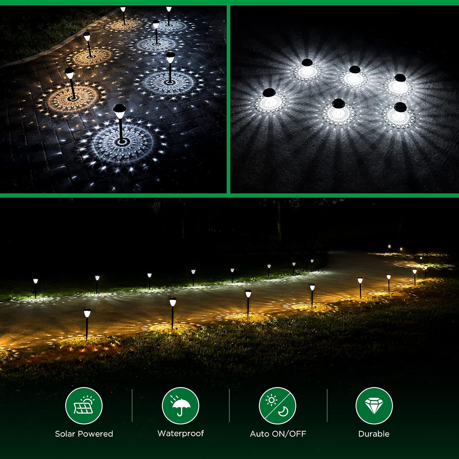 Detalle de URAGO Solar Pathway Lights 10-Pack