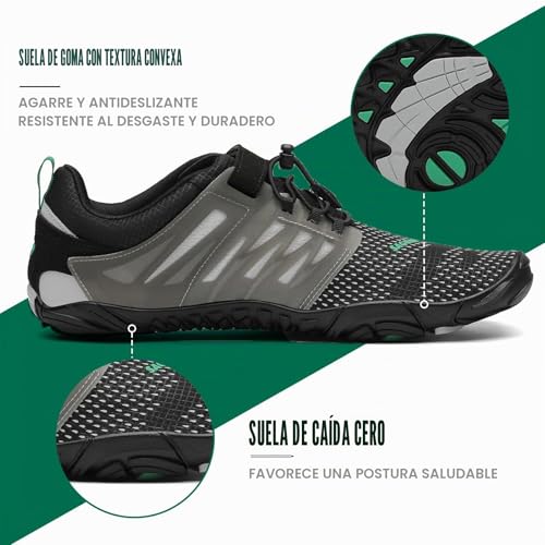 Thumbnail 2 de SAGUARO Zapatillas Barefoot para Hombre y Mujer, Minimalistas con Suela Zero Drop (Gr.38) – Flexibles y Transpirables