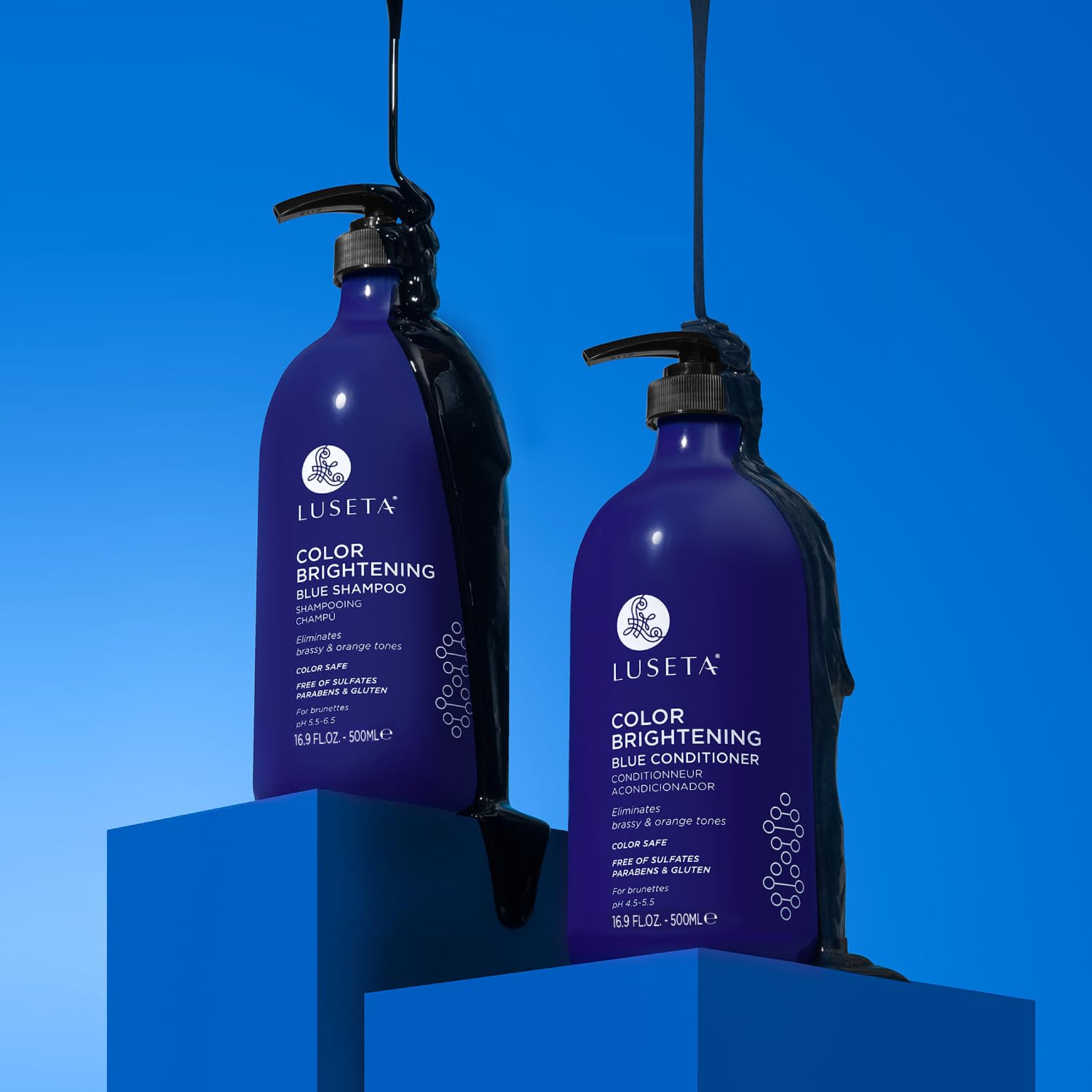 Thumbnail 6 de Luseta Color Brightening Blue Shampoo and Conditioner Set, Sulfate-Free, 2 x 16.9 oz