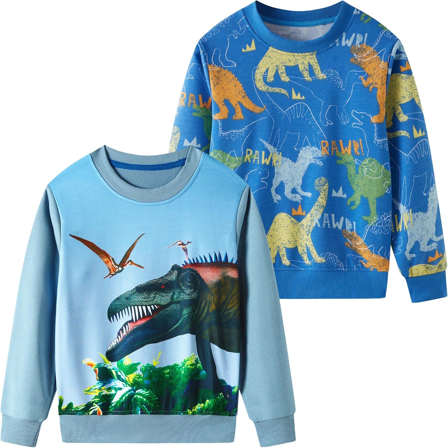 Kids cotton sweatshirt 2-pack 1-10 years