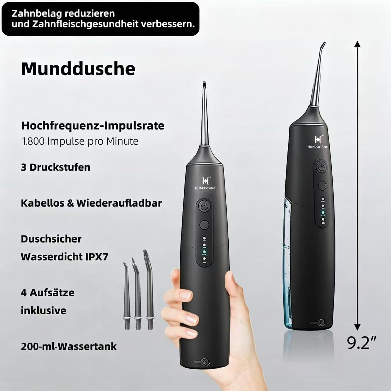 Detalle de HUACO CARE Mundreinigungsset 200 ml 🦷