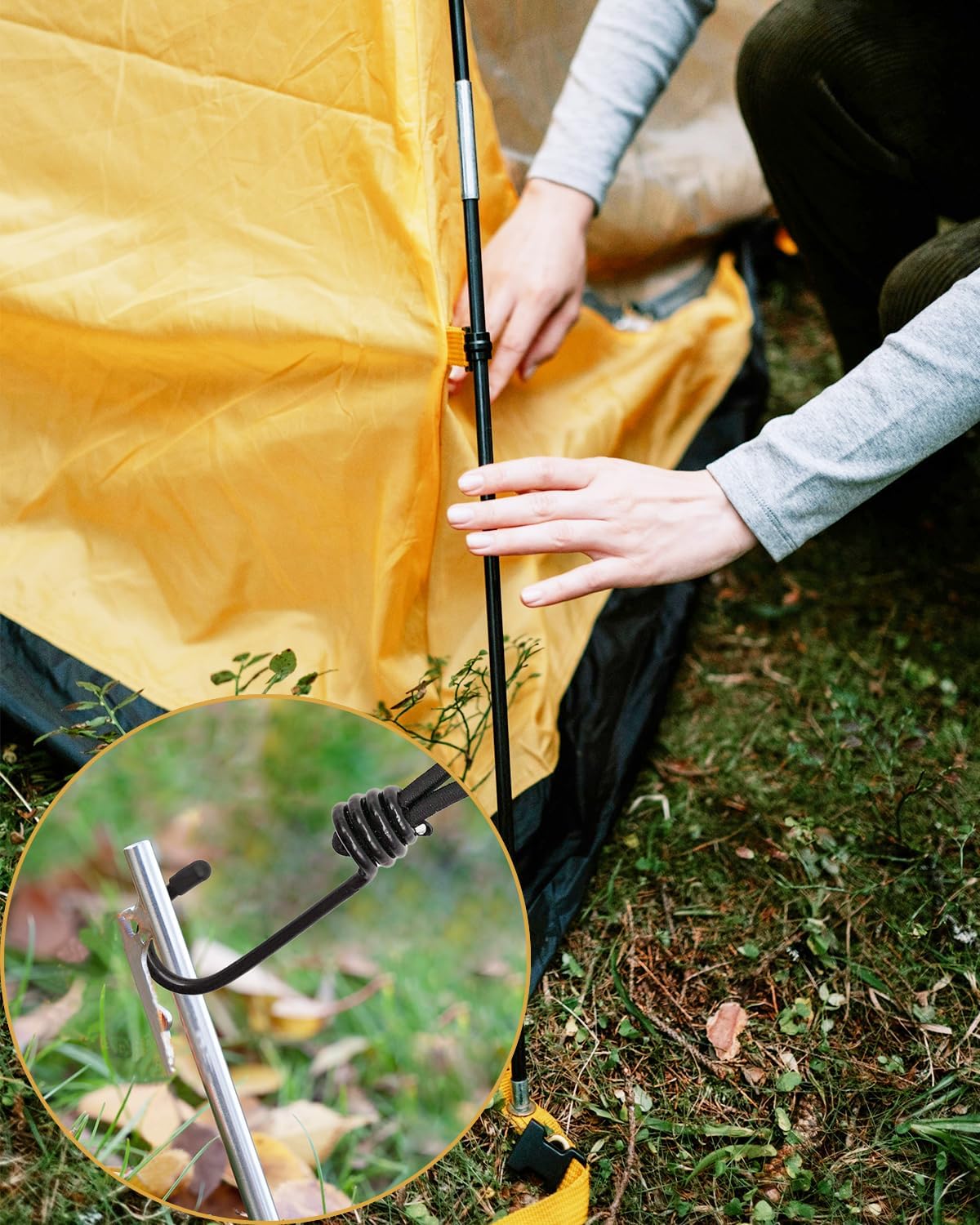 Thumbnail 4 de BINCKIN Spanngummi mit Haken, 20 cm (12 Stück) – Gummispanner für Planen, Netze & Poolabdeckung