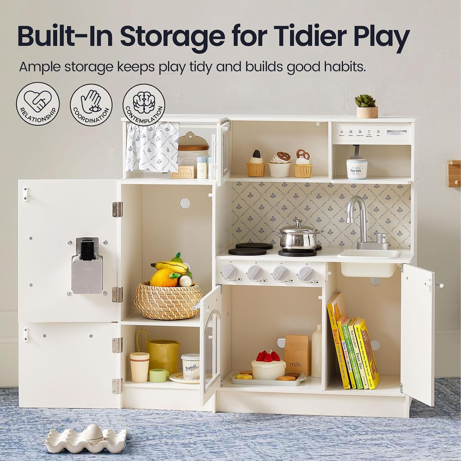 Detalle de Tiny Land Upgraded Play Kitchen for Kids