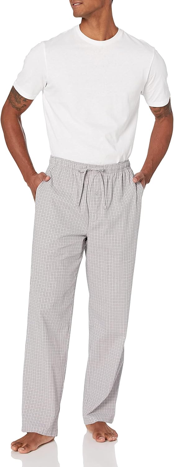 Thumbnail 3 de Amazon Essentials Men's Straight-Fit Woven Pyjama Bottoms with Pockets