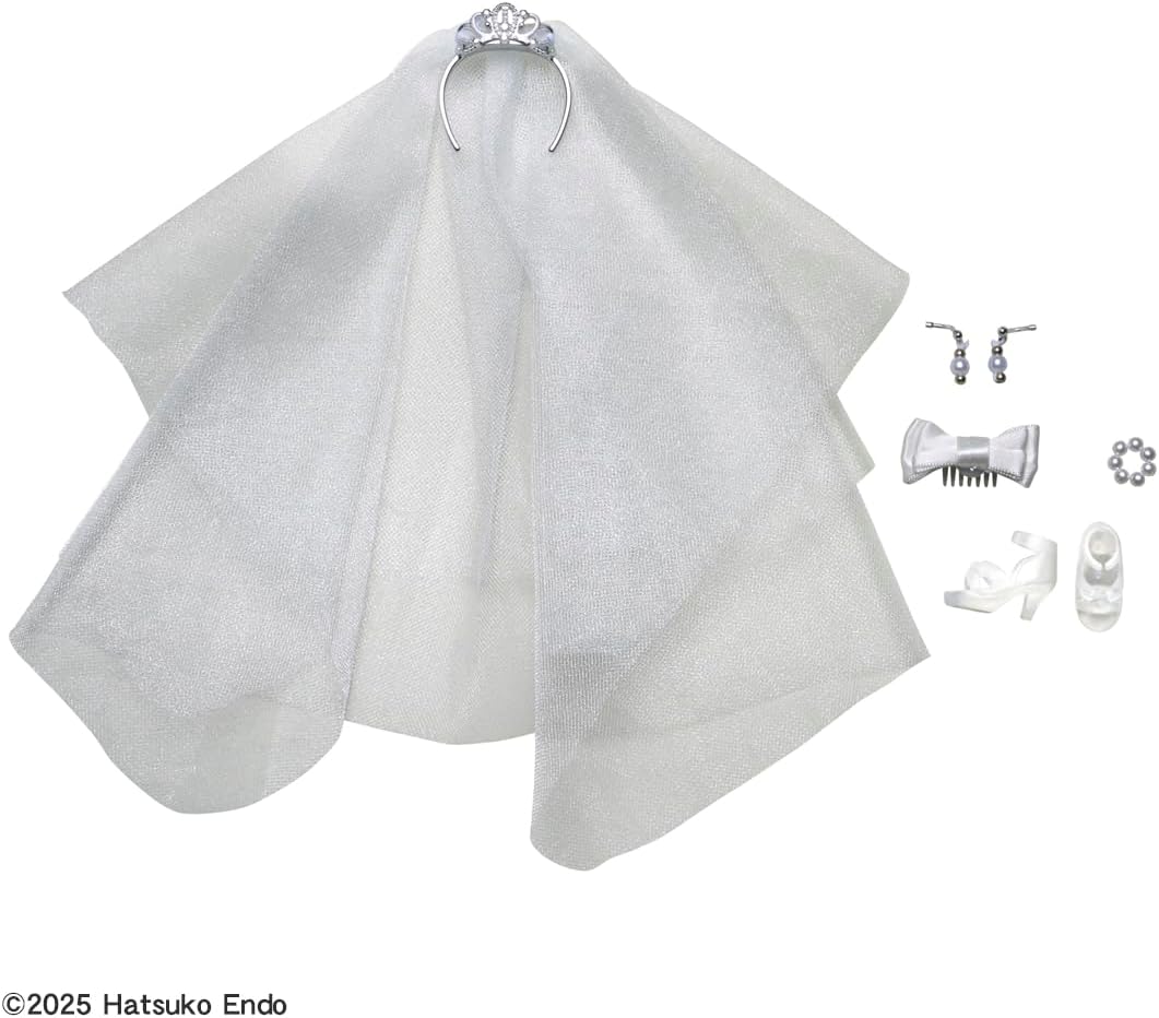 Detalle 1 de タカラトミー Photogenic Rica Hatsuko Pea Wedding Style フォトジェニックリカ 可動ボディドール