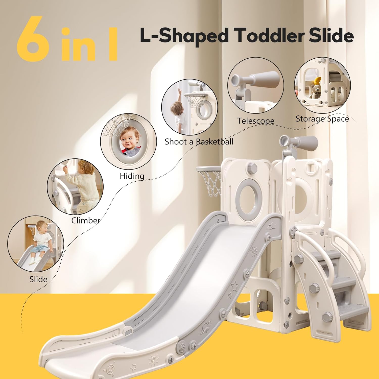 Detalle 2 de Baotree 6-in-1 Toddler Playset 🛝
