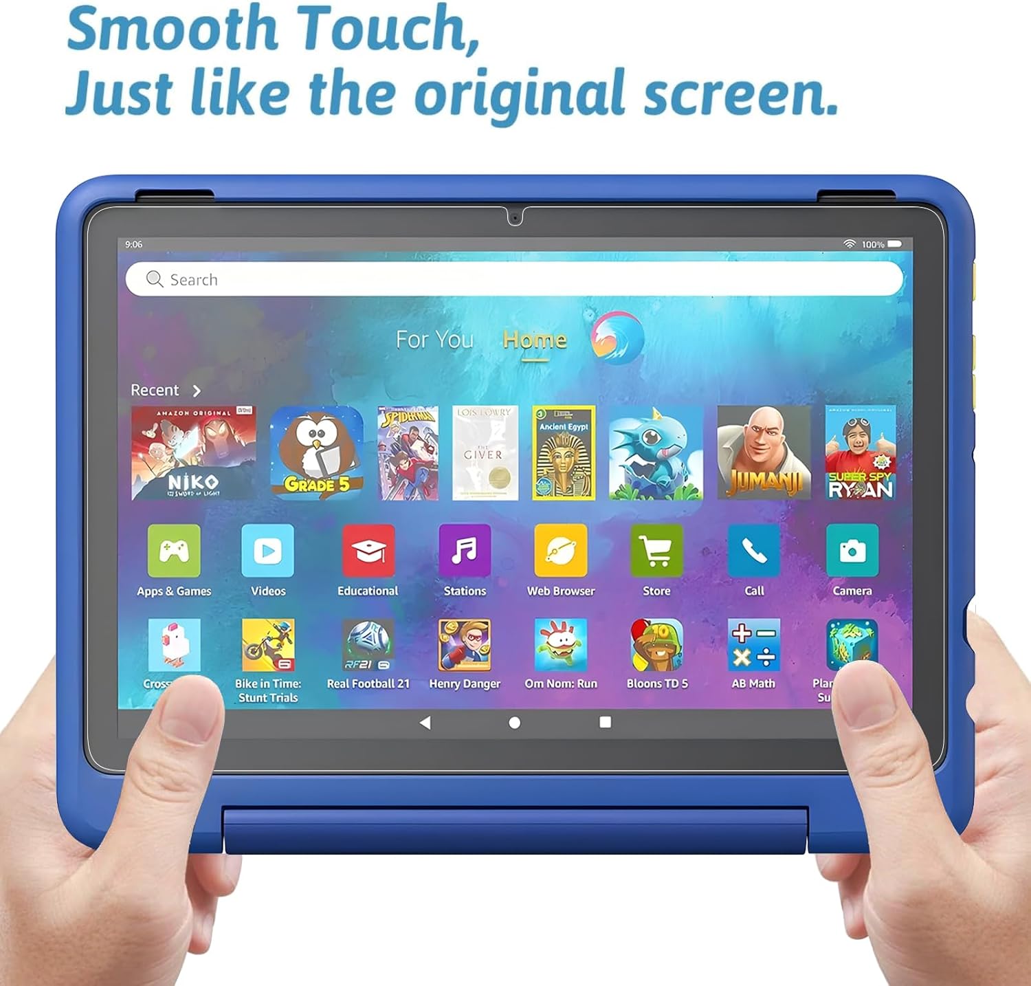 Detalle 2 de XunyLyee Schutzfolie für 10 Kids Pro/10 Kids Tablet – 2er-Set Gehärtetes Glas-Displayfolie, 9H, ultradünn