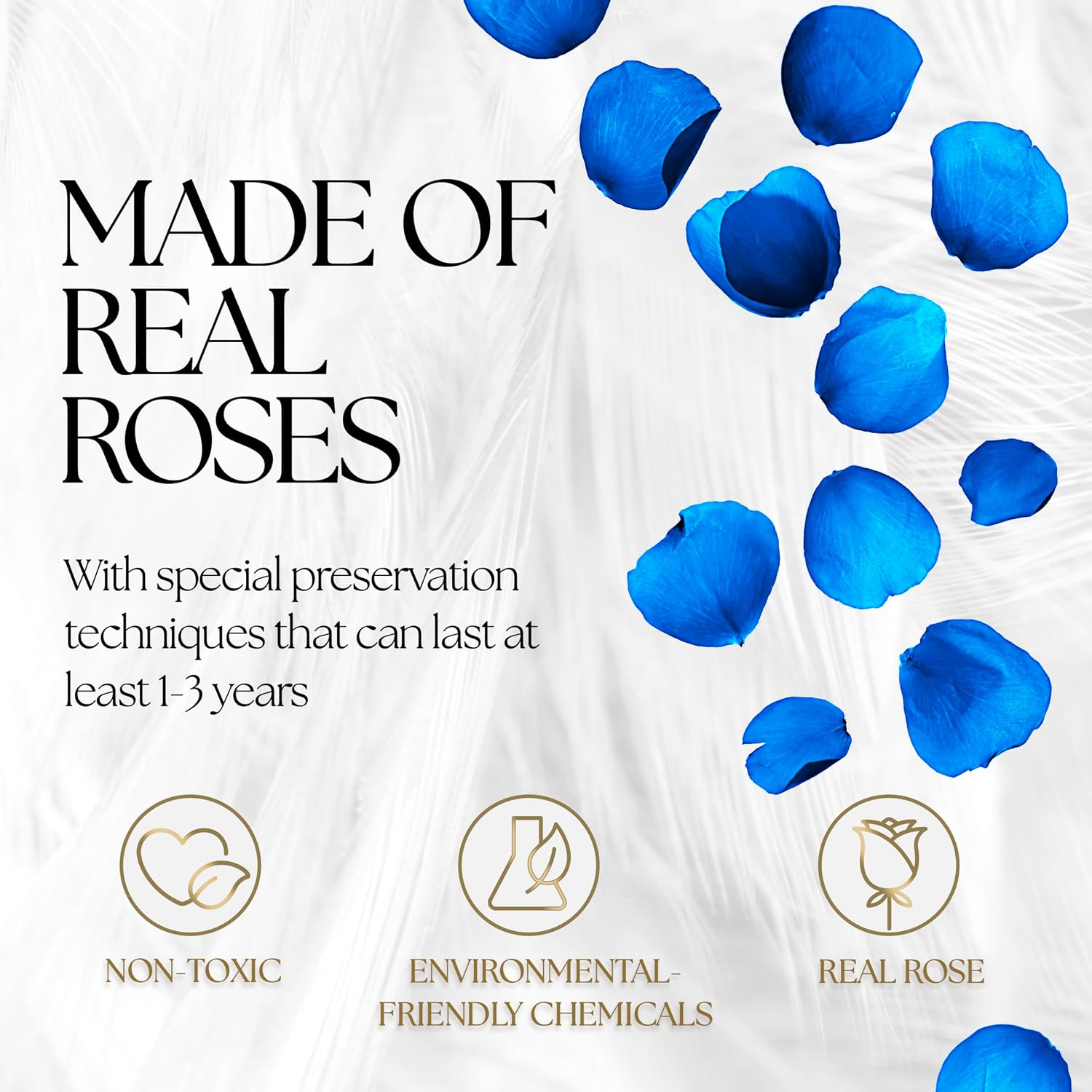 Detalle de GLAMOUR BOUTIQUE 27 Heart Box preserved roses 🌹