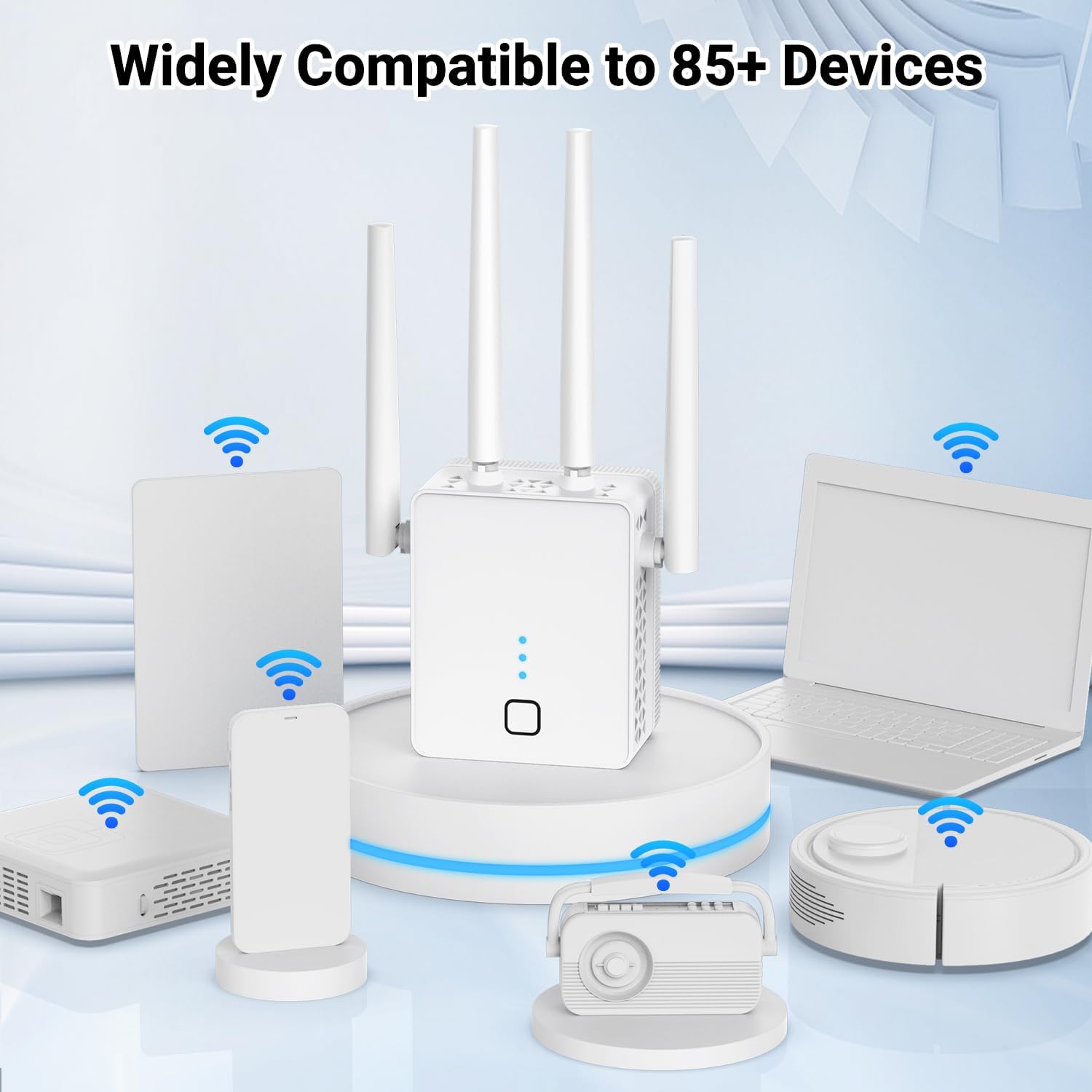Detalle de EELEDEN 1200Mbps Dual-Band WiFi Extender with Ethernet Port