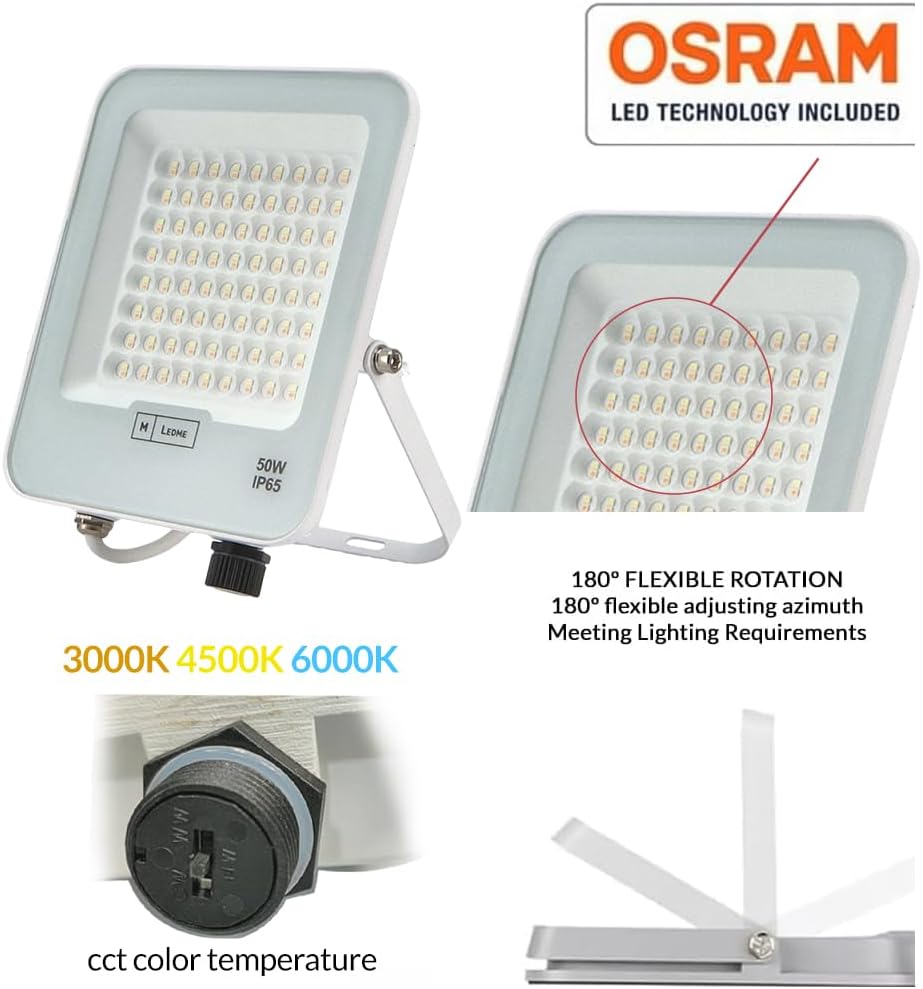 Thumbnail 3 de M Ledme Napoli Plus Faretto Proiettore LED 20W IP65 – Luce Dimmerabile da 3000K a 6000K
