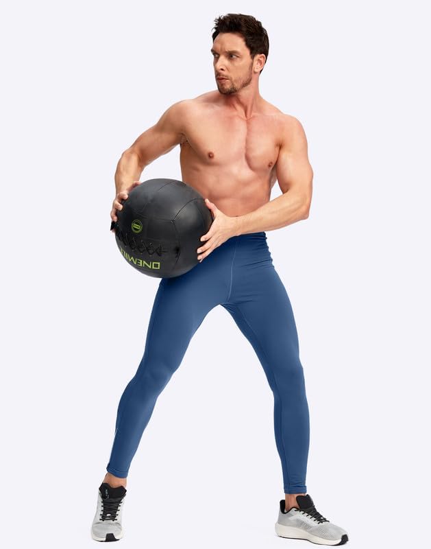 Thumbnail 6 de Pudolla Men's Thermal Running Tights with Fleece Lining and 3 Zip Pockets