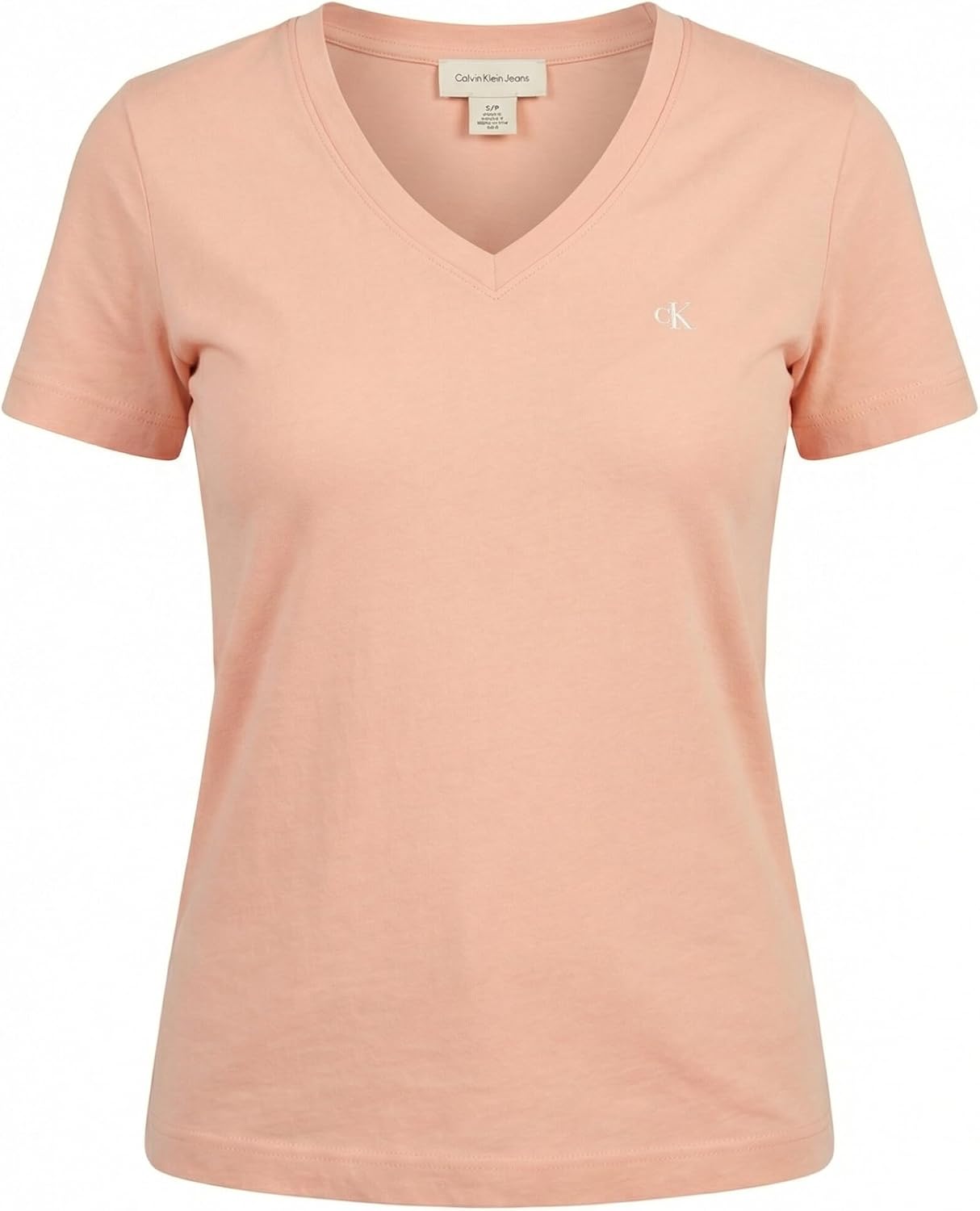 Detalle de Calvin Klein T-Shirt manches courtes femme Archive jersey col en V