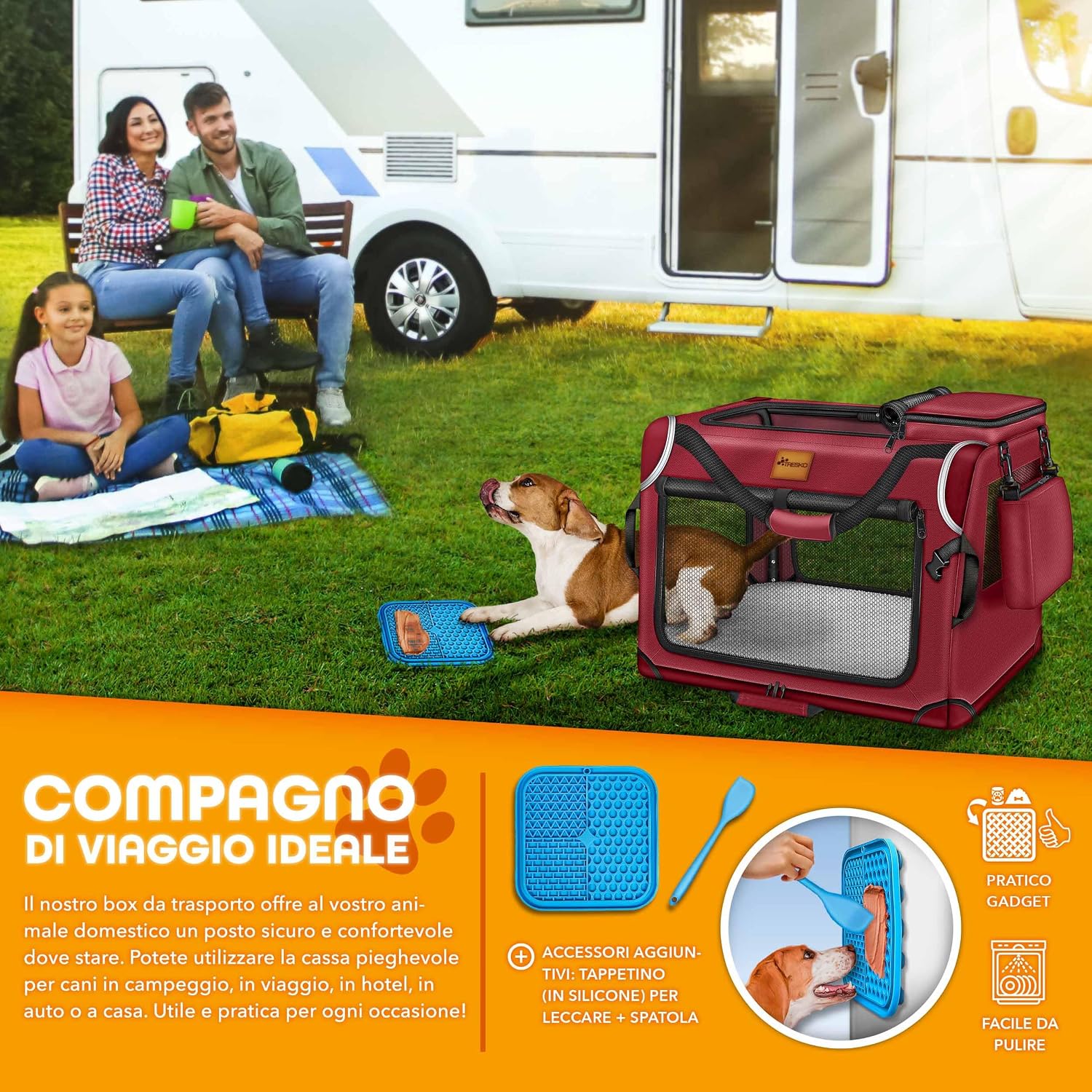 Thumbnail 6 de TRESKO® Box per cani S 50 x 34 x 34 cm