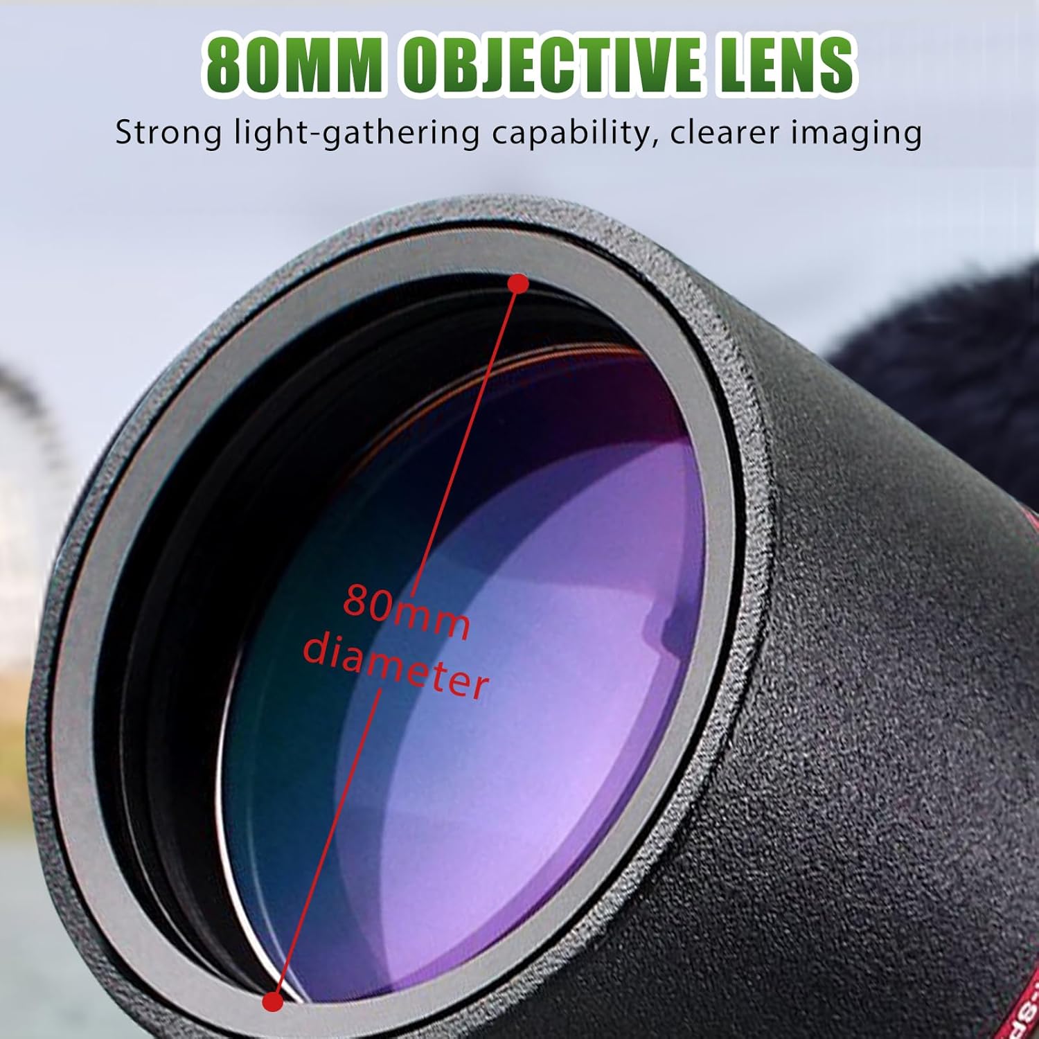 Thumbnail 1 de Svbony SV13 Spektiv 20 bis 60x80 mit Stativ