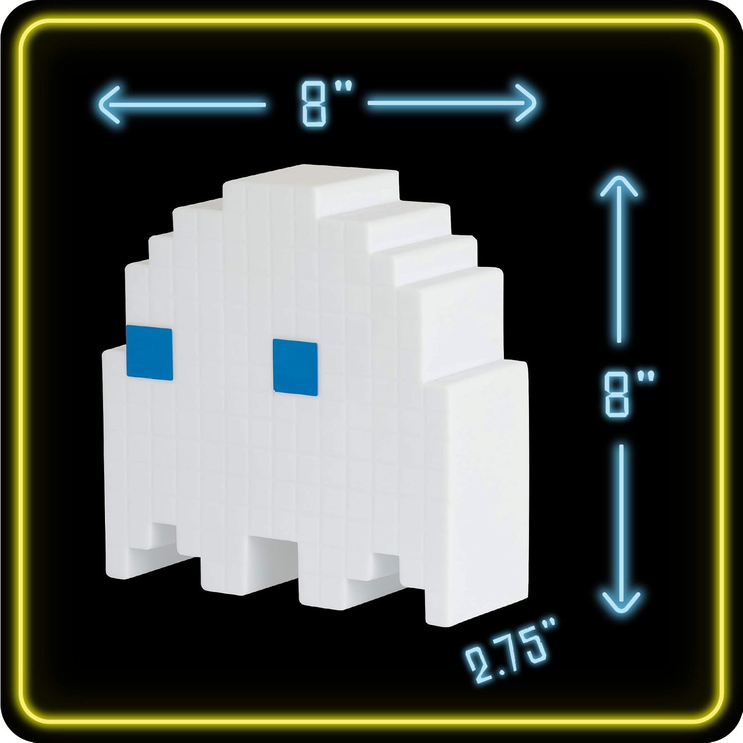 Detalle de Paladone Pac-Man Ghost Light — Officially Licensed, Colour Phasing, Music-Reactive USB Lamp