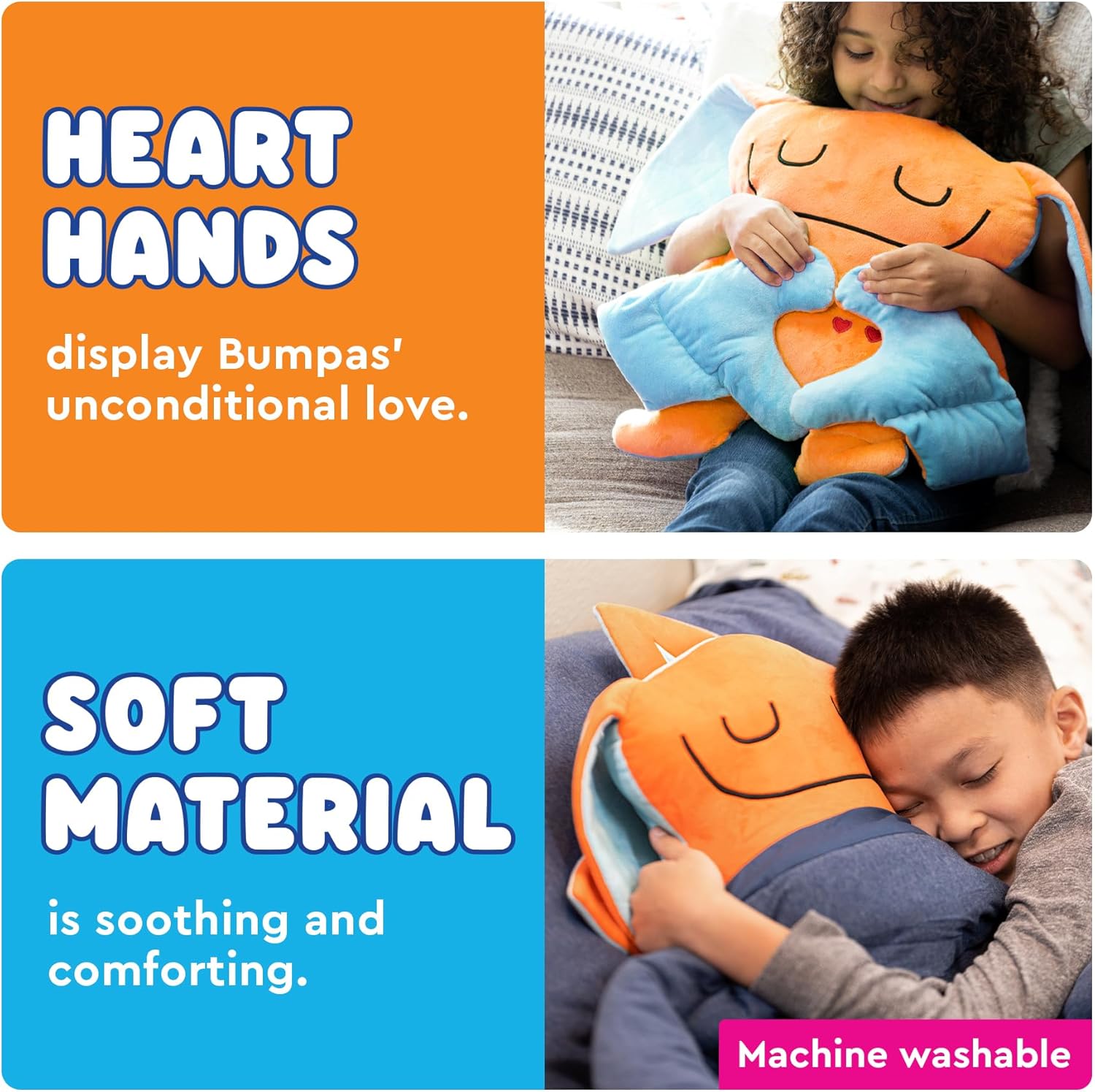 Detalle 2 de Bumpas Plush Toys Weighted Animal - 14" Zeek (Cuddle Pal)