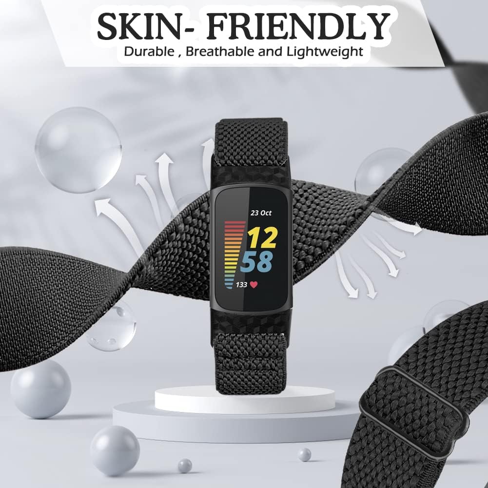 Detalle 2 de Vodtian Elastic Straps for Fitbit Charge 6 2-Pack