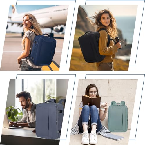Detalle 2 de Hayayu Mochila de Cabina para Avión 40x30x20 (24L) con bolsillo antirrobo y para portátil de 14”