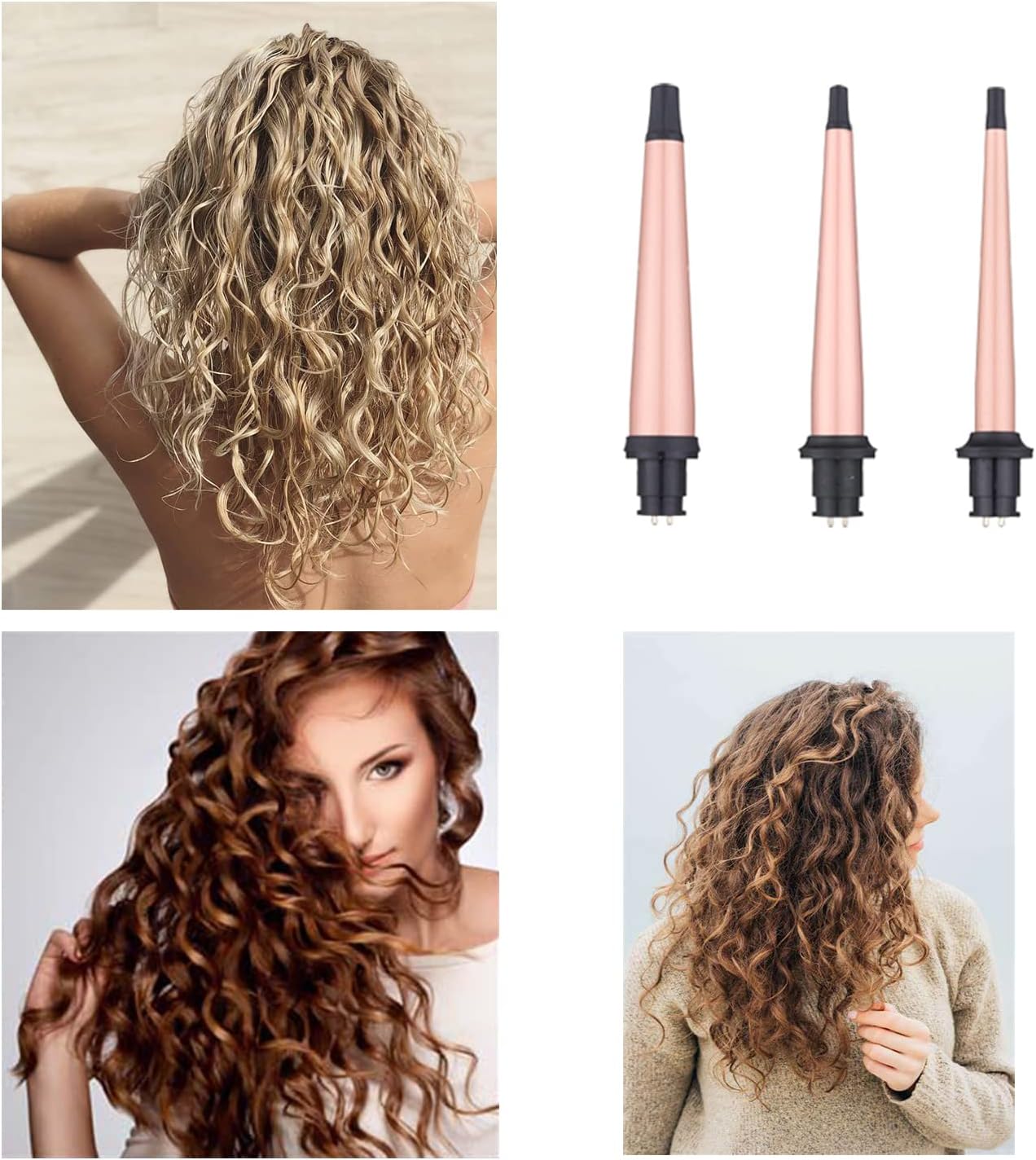 Thumbnail 4 de JAETON Conical Curling Wand Set 3-Barrel