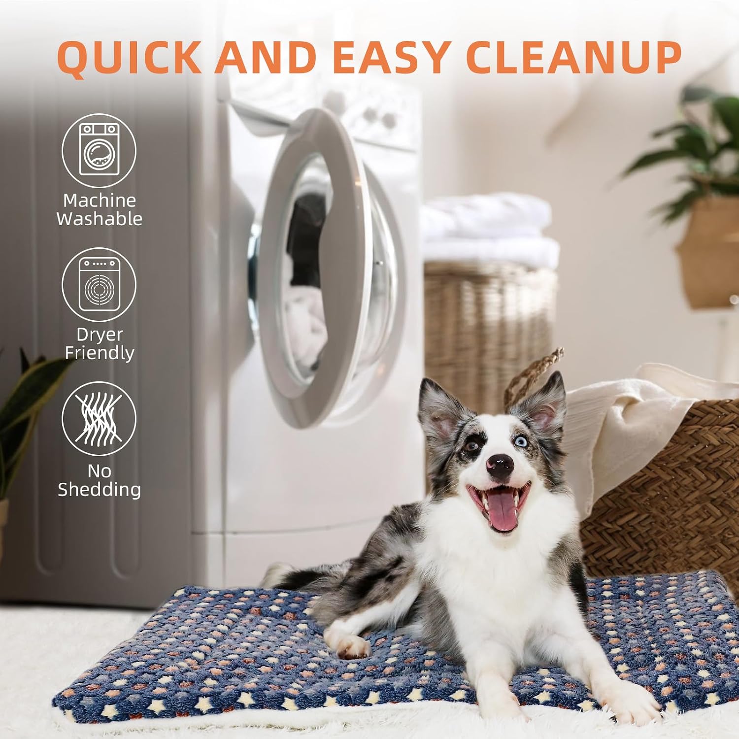 Thumbnail 1 de MORA PETS Dog Bed Mat 106x71cm Blue
