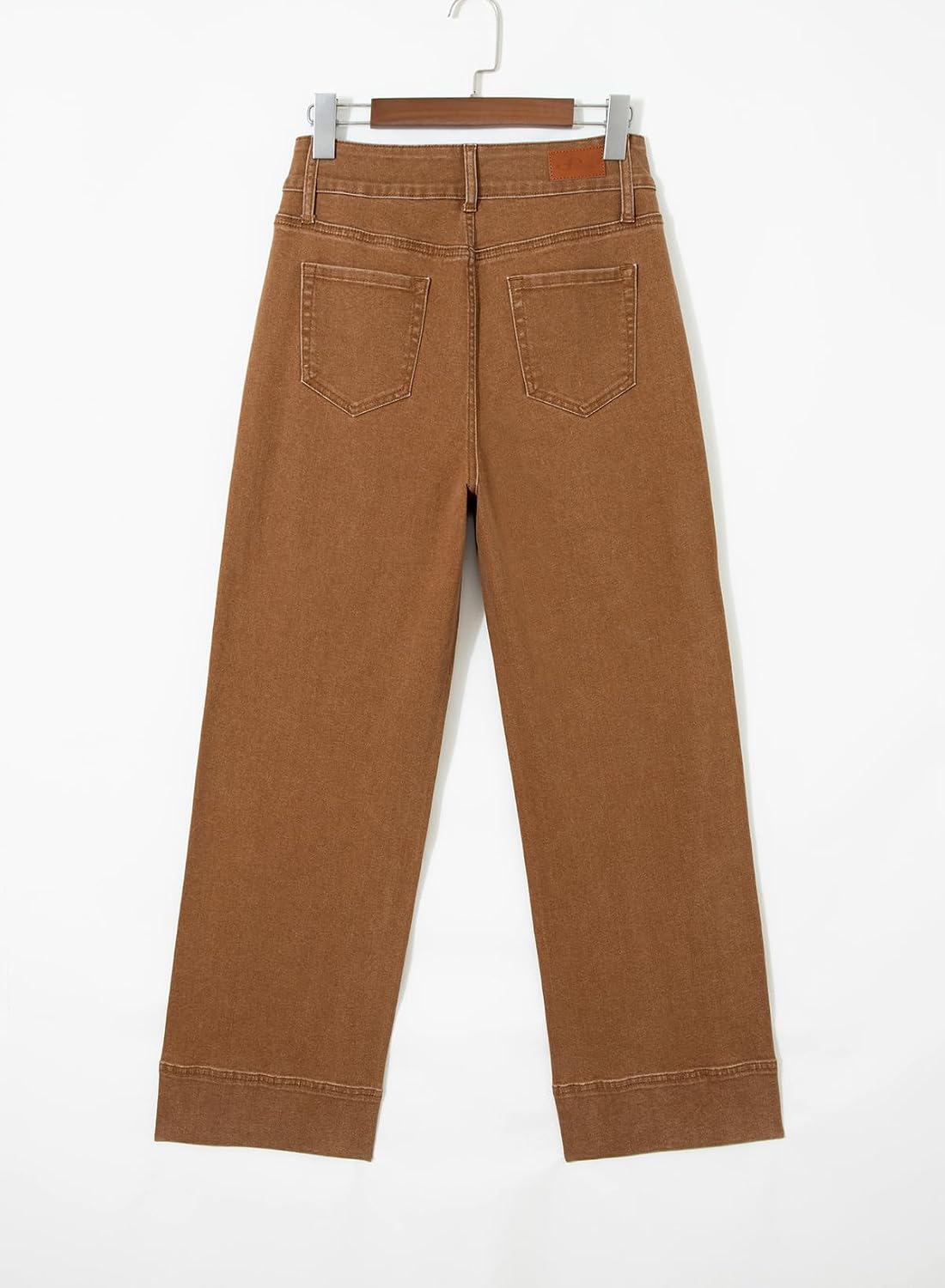 Thumbnail 6 de Sidefeel Women's Wide Leg Jeans, High-Waisted Stretch Denim, Double-Button Closure
