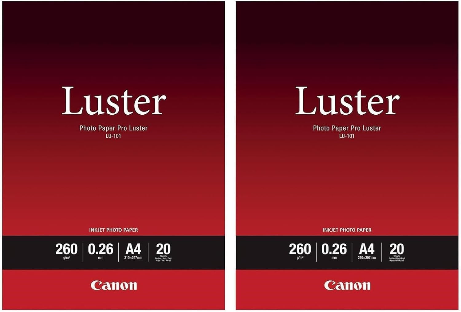Thumbnail 4 de Canon LU-101 Papier Photo Lustré A3 (20 feuilles) – 260 g/m²