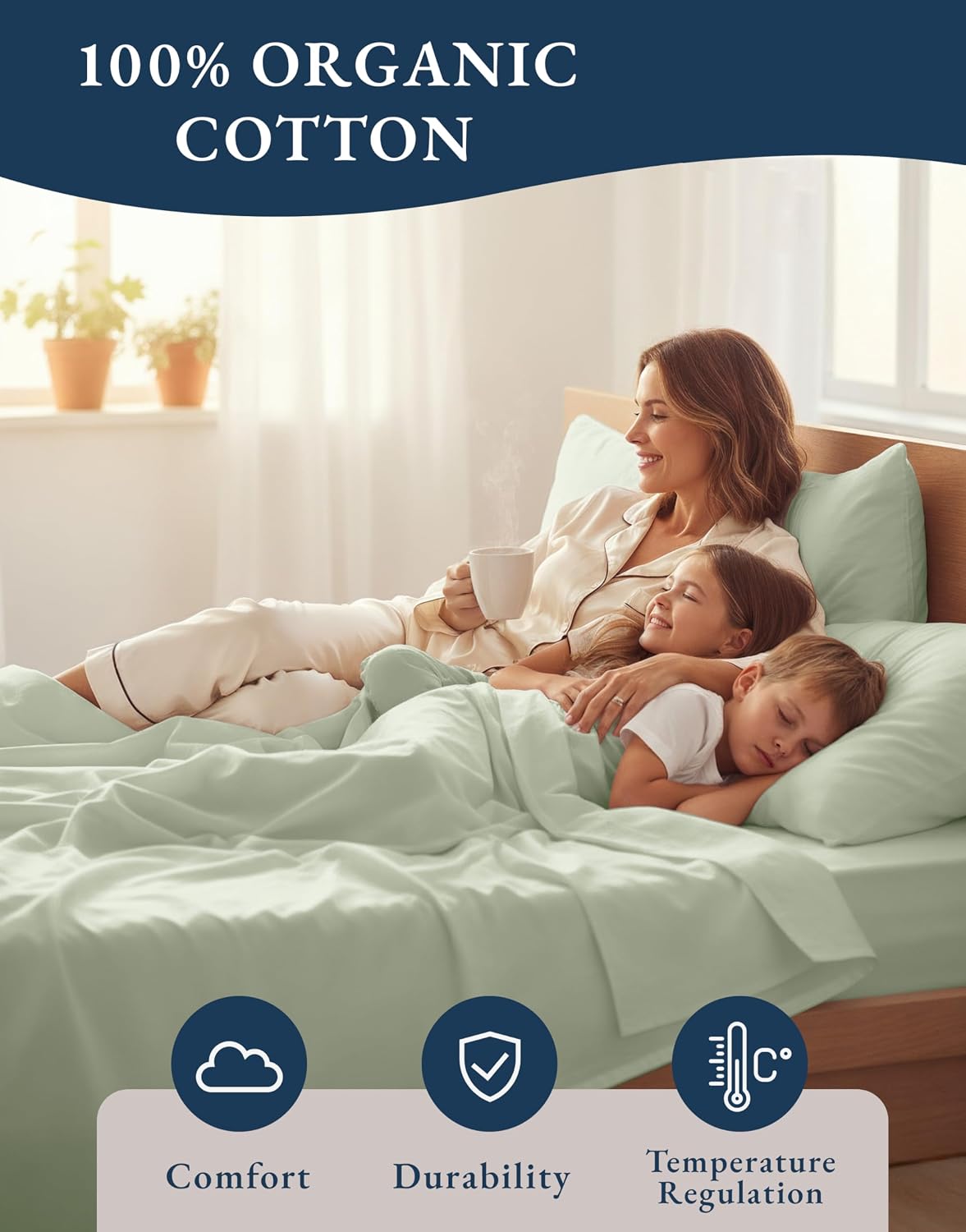 Thumbnail 5 de LANE LINEN Queen Sheets 15-inch