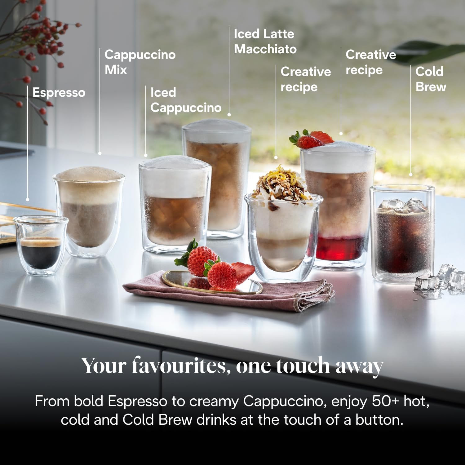 Thumbnail 4 de De'Longhi Eletta Explore Cold Brew ECAM452.67.G — Barista Coffee Machine with LatteCrema Hot & Cool