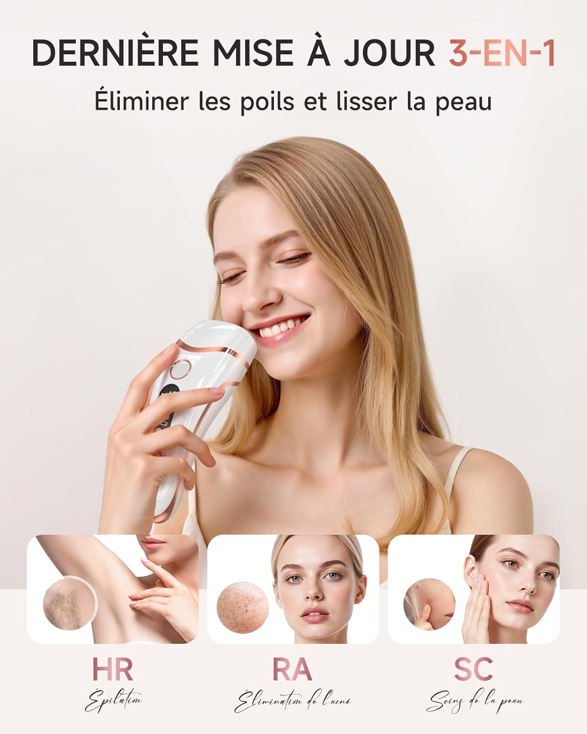 Thumbnail 3 de Haarlosy Épilateur Lumière Pulsée 999000 flashs 🪒