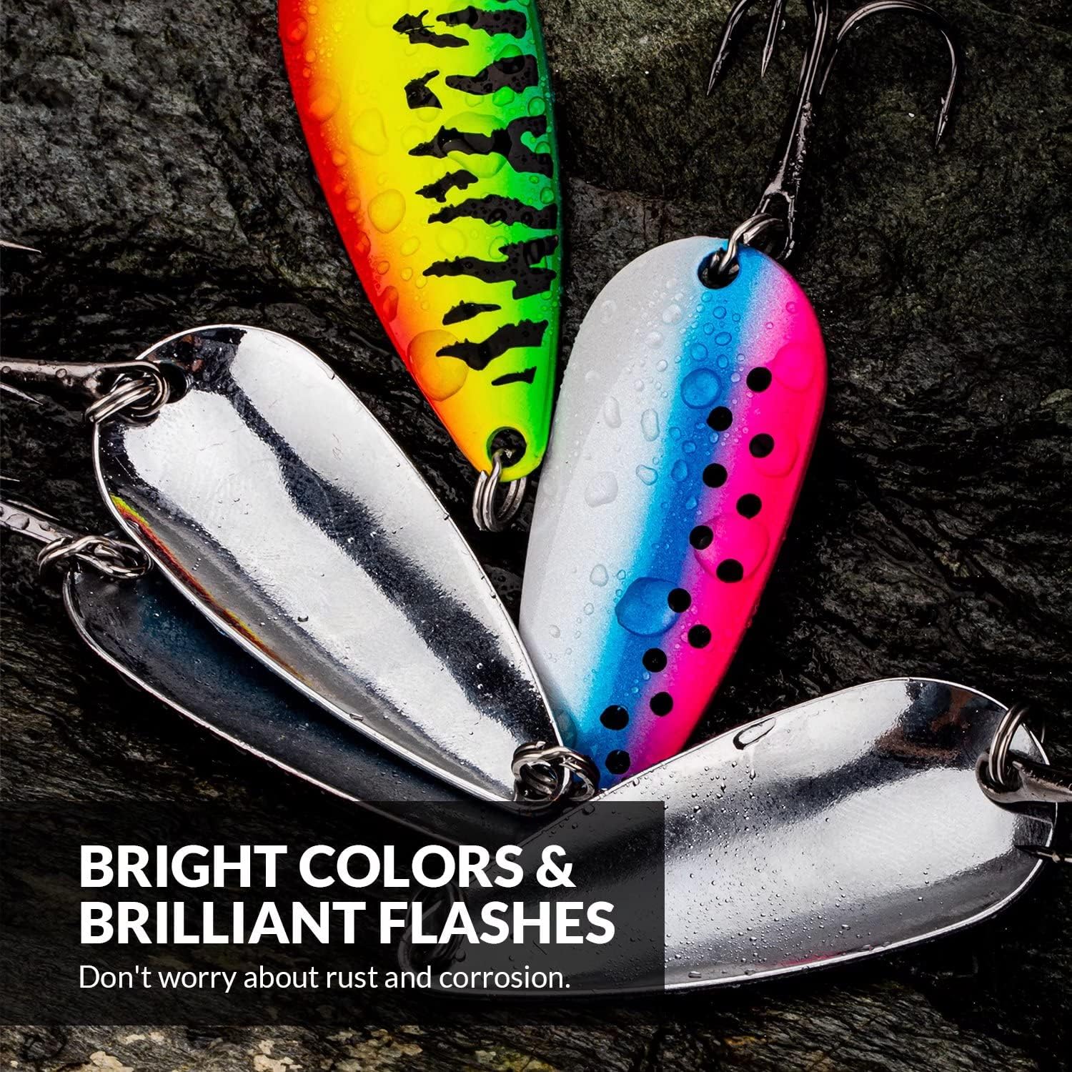 Detalle 2 de THKFISH Fishing spoons 5-piece set
