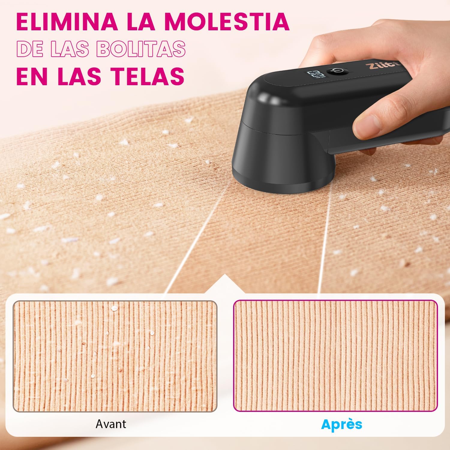 Thumbnail 4 de Ziitty Quita Pelusas eléctrico Pantalla LCD