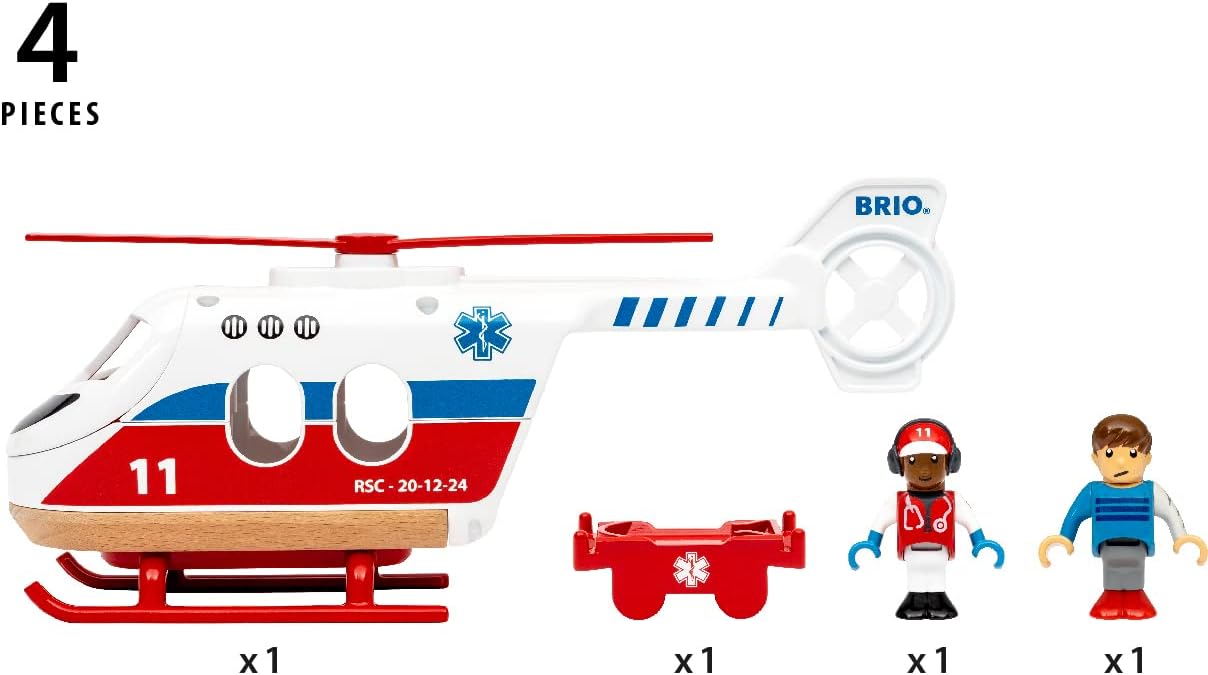 Detalle 2 de BRIO 36022 Rettungshubschrauber 3 Jahre 🚁
