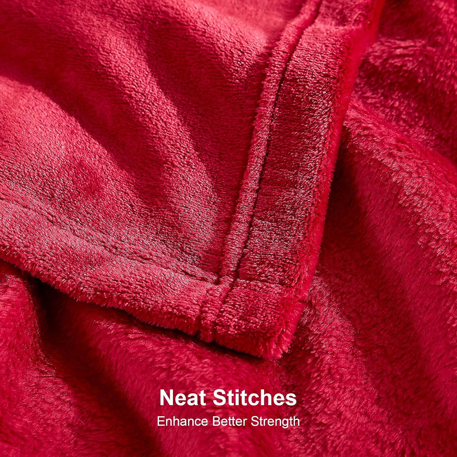 Thumbnail 1 de EHEYCIGA Extra Large Fleece Throw Blanket 270x230cm in Red
