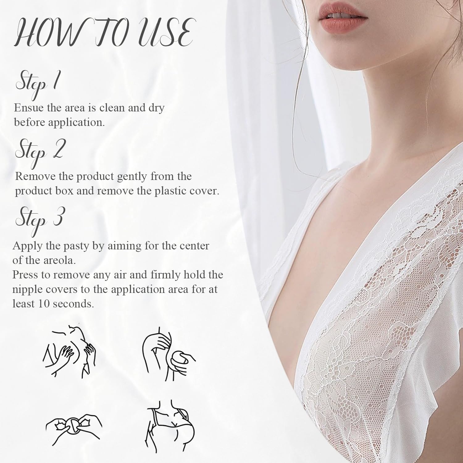 Thumbnail 6 de FJYQOP Silicone Nipple Covers (5 Pairs) — Reusable Adhesive Silicone Pasties